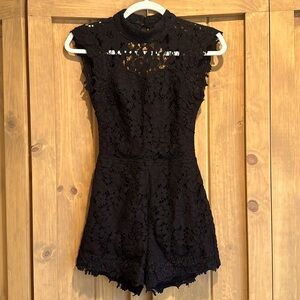 Backless Lace Romper